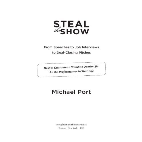 Sách Steal The Show By Michael Port PDF tải FREE