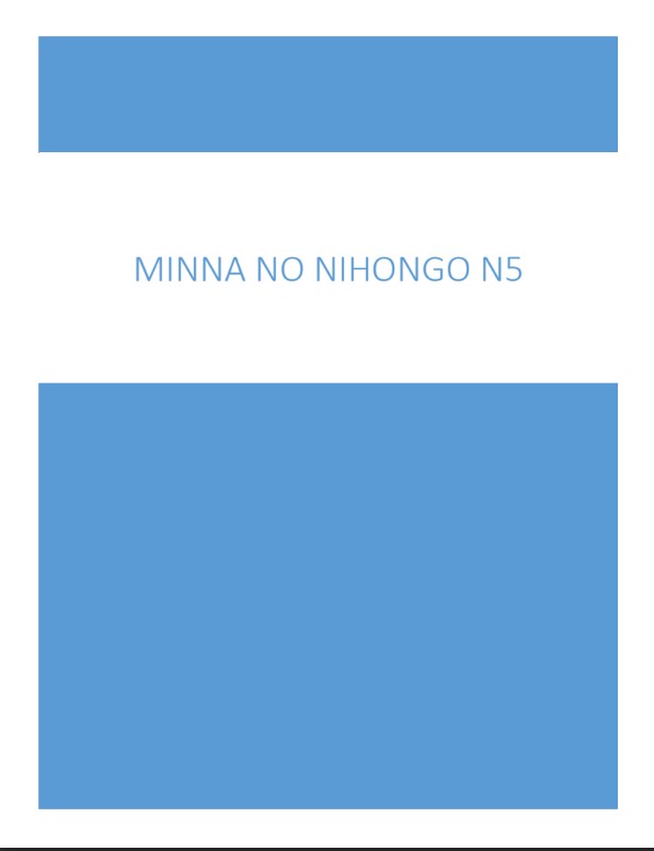 Tải FREE sách Minnano Nihongo N5 Grammer PDF