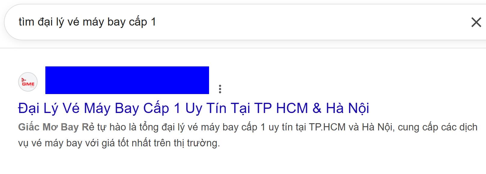 tìm đại lý vé máy bay cấp 1