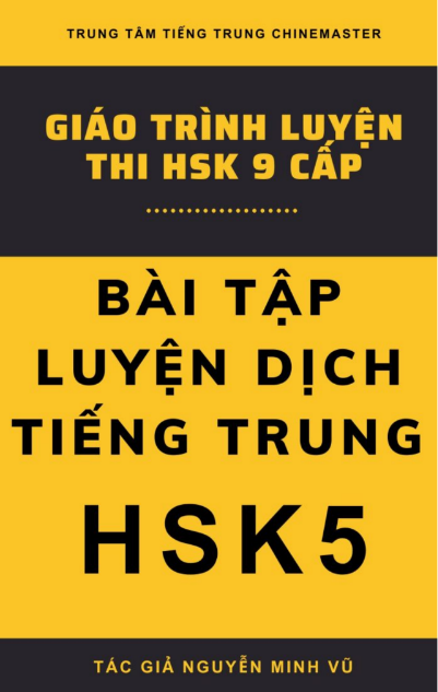 Tải FREE sách Bài Tập Luyện Dịch Tiếng Trung HSK5 PDF
