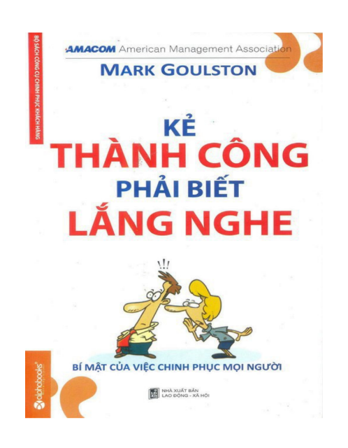 Tải FREE sách Kẻ Thành Công Phải Biết Lắng Nghe PDF có tiếng Việt