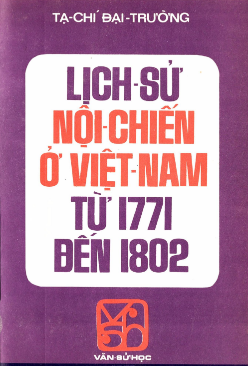 Tải FREE sách Lịch Sử Nội Chiến Ở Việt Nam Từ 1771 Đến 1802 PDF