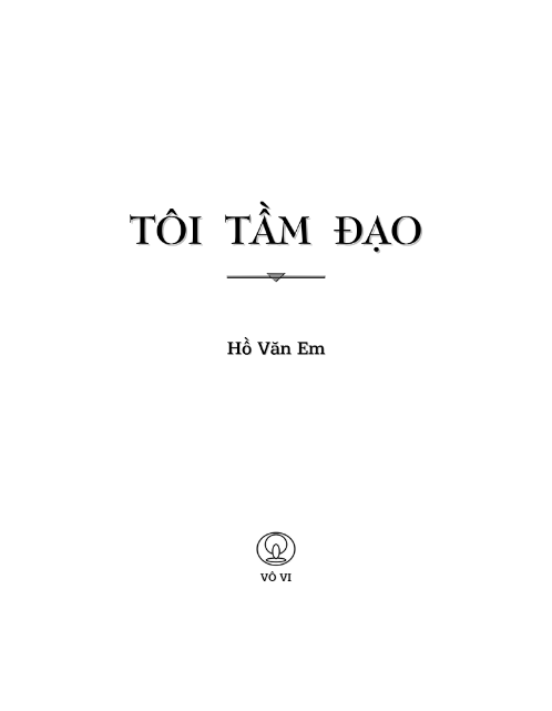 Tải FREE sách Tôi Tầm Đạo - Hồ Văn Em PDF