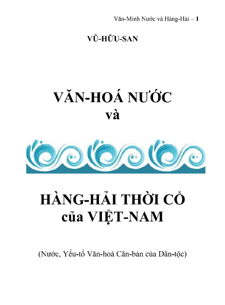 Tải FREE sách Văn Hóa Nước Và Hàng Hải Thời Cổ Của Việt Nam PDF