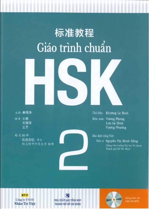 FREE Giáo trình chuẩn HSK2 sách bài học PDF có tiếng Việt