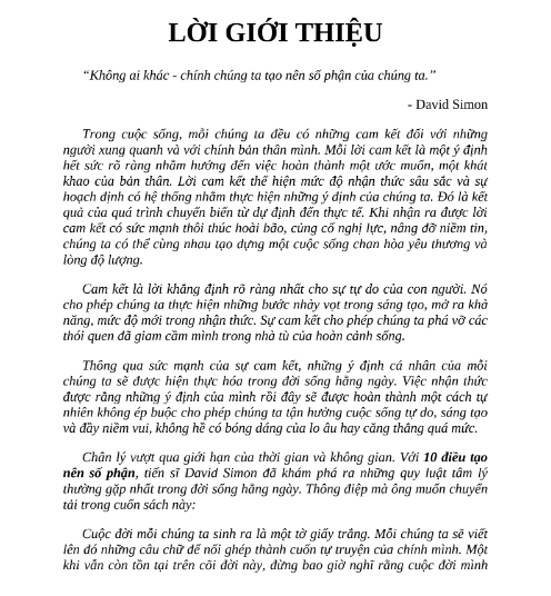 Sách 10 Điều Tạo Nên Số Phận PDF có tiếng Việt 6 Sách 10 Điều Tạo Nên Số Phận PDF có tiếng Việt