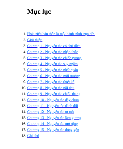Sách 15 Nguyên Tắc Vàng Về Phát Triển Bản Thân PDF