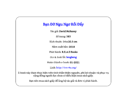 Sách Bạn Đỡ Ngu Ngơ Rồi Đấy PDF có tiếng Việt