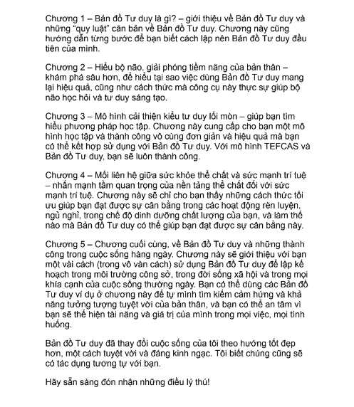 Sách Bản Đồ Tư Duy PDF có tiếng Việt 6 Sách Bản Đồ Tư Duy PDF có tiếng Việt