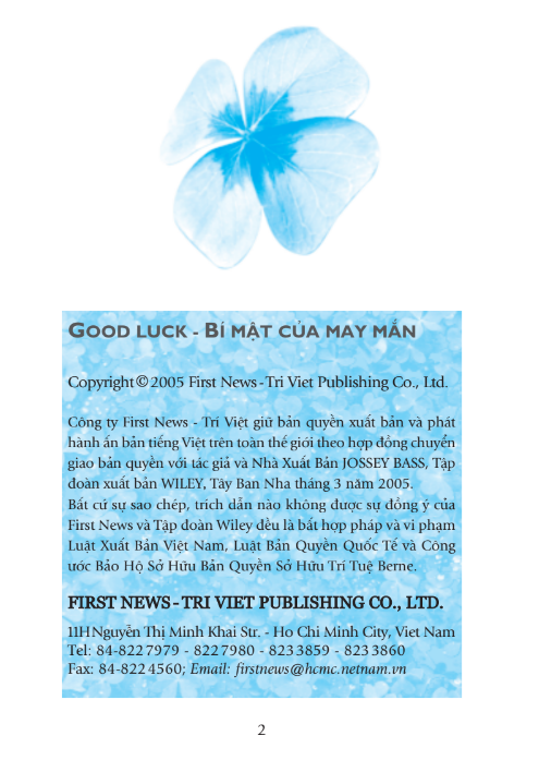 Sách Bí Mật Của May Mắn PDF có tiếng Việt 6 Sách Bí Mật Của May Mắn PDF có tiếng Việt