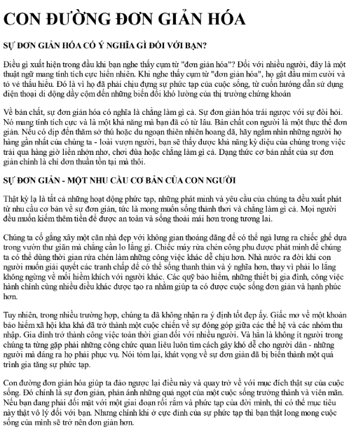 Sách Bí Quyết Đơn Giản Hóa Cuộc Sống PDF 6 Sách Bí Quyết Đơn Giản Hóa Cuộc Sống PDF