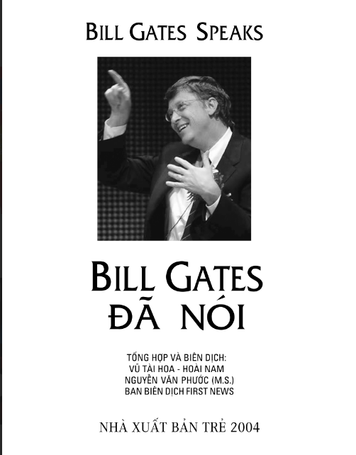 Sách Bill Gates Đã Nói PDF có tiếng Việt 6 Sách Bill Gates Đã Nói PDF có tiếng Việt