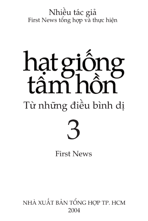 Sách Hạt Giống Tâm Hồn 3 PDF 6 Sách Hạt Giống Tâm Hồn 3 PDF