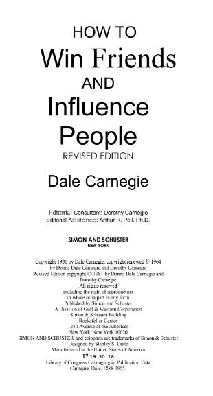 Sách How to Win Friends & Influence People - Dale Carnegie PDF