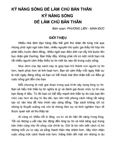 Sách Kỹ Năng Sống Để Làm Chủ Bản Thân PDF 7 Sách Kỹ Năng Sống Để Làm Chủ Bản Thân PDF