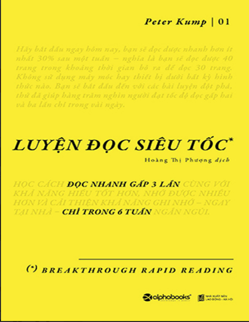 Sách Luyện Đọc Siêu Tốc PDF có tiếng Việt