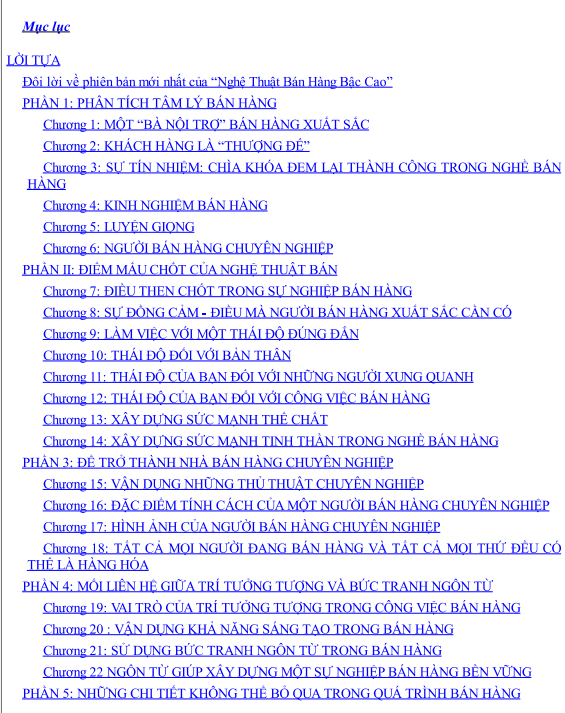 Sách Nghệ Thuật Bán Hàng Bậc Cao PDF có tiếng Việt tải FREE