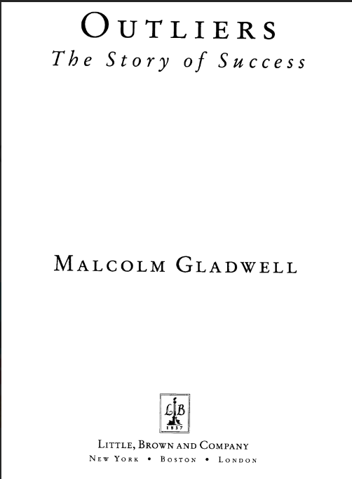Sách Outliers The Story Of Success PDF 6 Sách Outliers The Story Of Success PDF