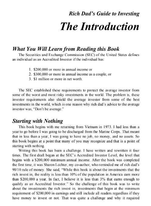 Sách Rich Dad's Guide To Investing PDF tải FREE 6 Sách Rich Dad's Guide To Investing PDF tải FREE