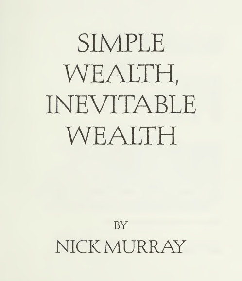 Sách Simple Wealth, Inevitable Wealth By Murray, Nick PDF tải FREE 7 Sách Simple Wealth, Inevitable Wealth By Murray, Nick PDF tải FREE
