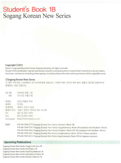 Sách Sogang korean 1b student s book pdf PDF có tiếng Việt 7 Sách Sogang korean 1b student s book pdf PDF có tiếng Việt