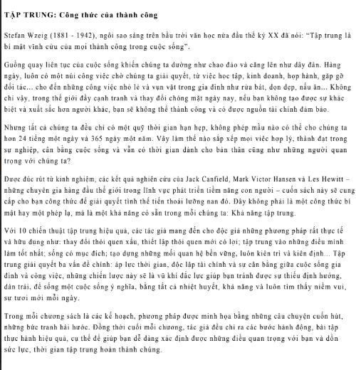 Sách Sức Mạnh Của Tập Trung PDF 7 Sách Sức Mạnh Của Tập Trung PDF