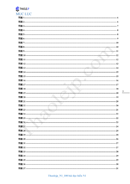 Sách Thaolejp N1 100 bài đọc hiểu N1 PDF có tiếng Việt 6 Sách Thaolejp N1 100 bai doc hieu N1 PDF có tiếng Việt