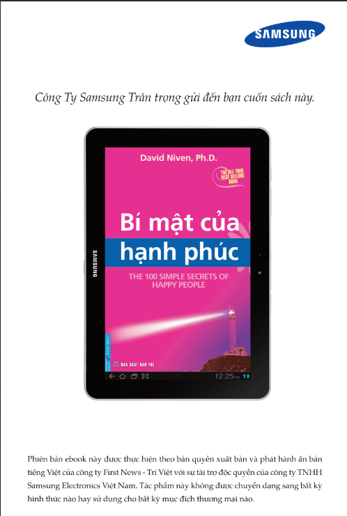 Sách The 100 Simple Secrets of Happy People - David Niven PDF có tiếng Việt 7 Sách The 100 Simple Secrets of Happy People - David Niven PDF có tiếng Việt