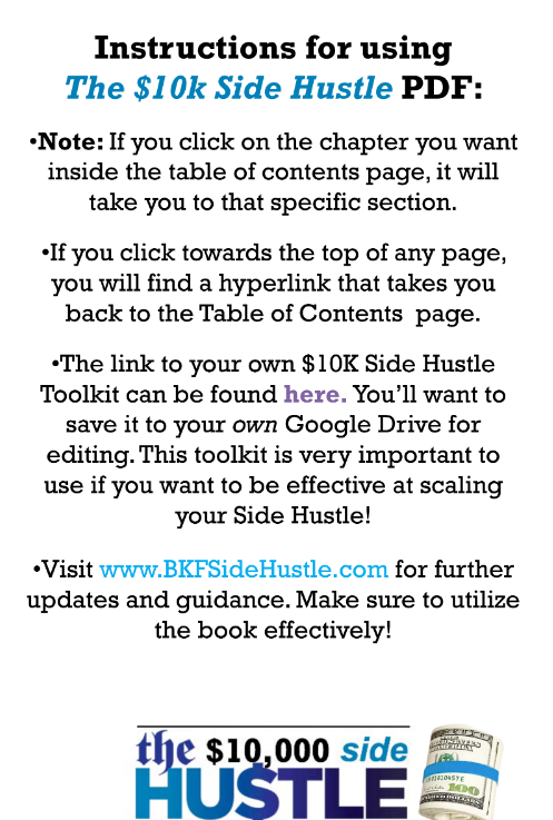 Sách The 10K$ Side Hustle - JPLynn PDF