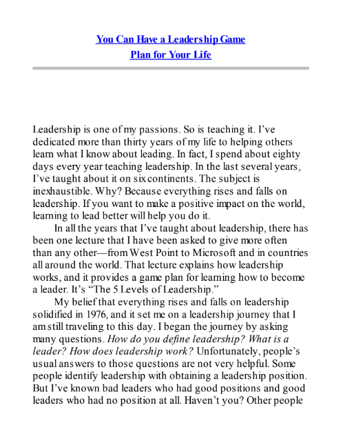 Sách The 5 Levels of Leadership - Proven Steps to Maximize Your PDF 6 Sách The 5 Levels of Leadership - Proven Steps to Maximize Your PDF