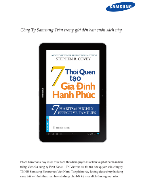 Sách The 7 Habits of Highly Effective Families PDF có tiếng Việt 7 Sách The 7 Habits of Highly Effective Families PDF có tiếng Việt