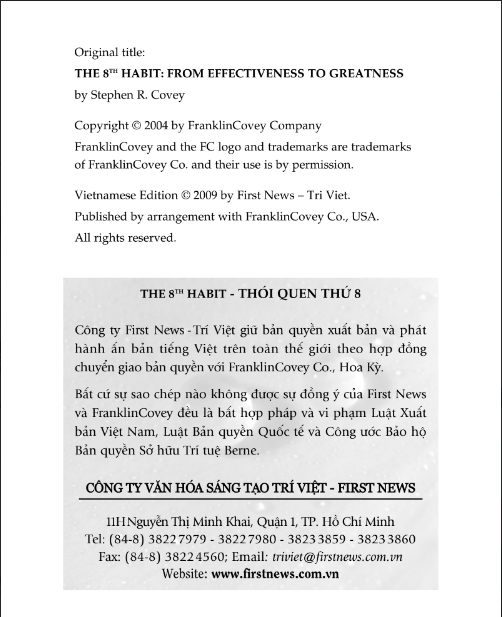 Sách The 8th Habit – Stephen Covey PDF có tiếng Việt 6 Sách The 8th Habit – Stephen Covey PDF có tiếng Việt