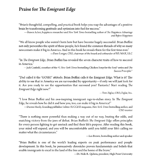 Sách The Emigrant Edge - Brian Buffini PDF 7 Sách The Emigrant Edge - Brian Buffini PDF