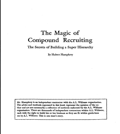 Sách The Magic Of Compound Recruiting - Huberr Mumphrey PDF