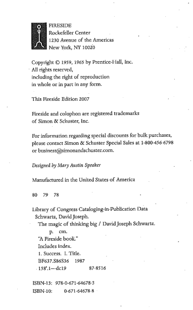 Sách The Magic Of Thinking BIG PDF