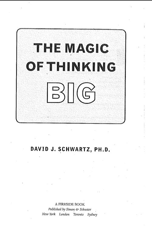 Sách The Magic Of Thinking BIG PDF