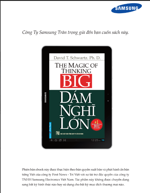 Sách The Magic of Thinking Big - David J. Schwartz PDF có tiếng Việt
