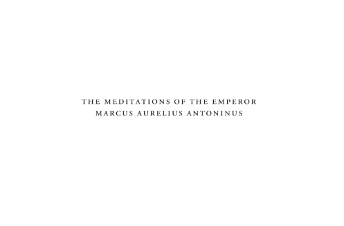 Sách The Meditations of Marcus Aurelius PDF