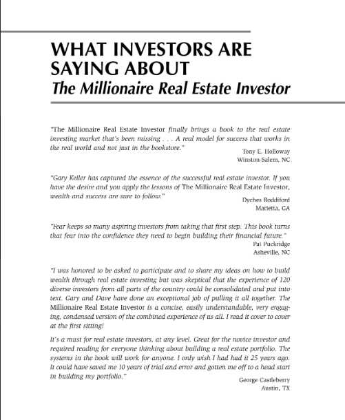 Sách The Millionaire Real Estate Investor PDF 7 Sách The Millionaire Real Estate Investor PDF