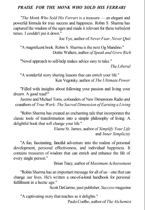 Sách The Monk Who Sold His Ferrari PDF có tiếng Việt 7 Sách The Monk Who Sold His Ferrari PDF có tiếng Việt