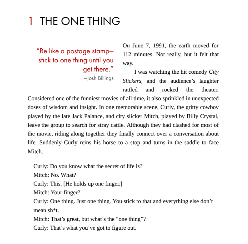Sách The One Thing - Gary Keller PDF