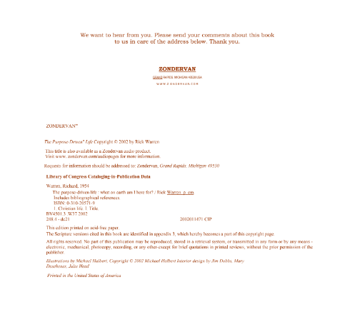 Sách The Purpose Driven Life PDF