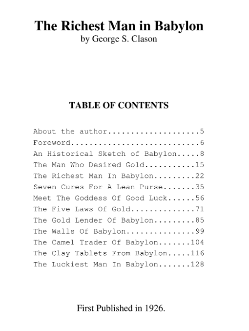 Sách The Richest Man In Babylon PDF