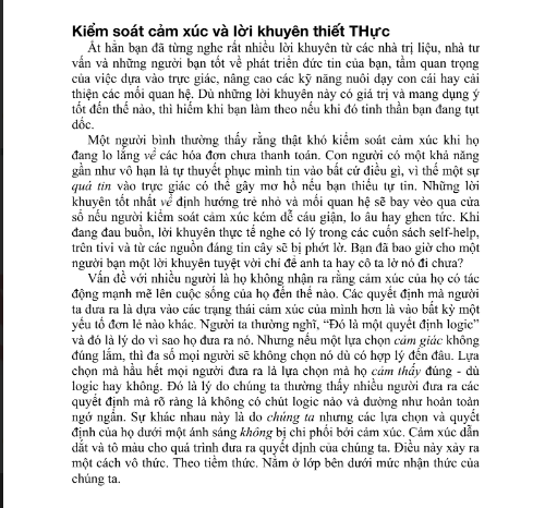 Sách Thoát Khỏi Bẫy Cảm Xúc PDF có tiếng Việt 6 Sách Thoát Khỏi Bẫy Cảm Xúc PDF có tiếng Việt