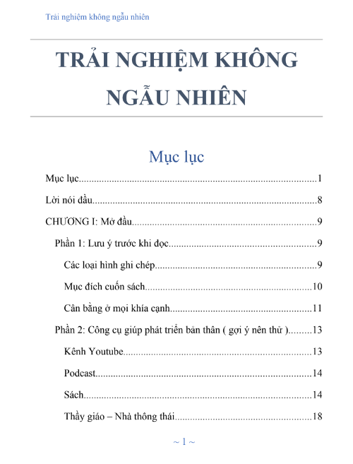 Sách Trải Nghiệm Không Ngẫu Nhiên PDF có tiếng Việt 7 Sách Trải Nghiệm Không Ngẫu Nhiên PDF có tiếng Việt