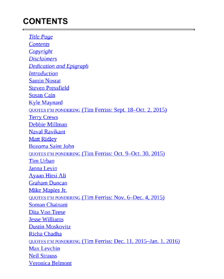 Sách Tribe of Mentors - Tim Ferriss PDF