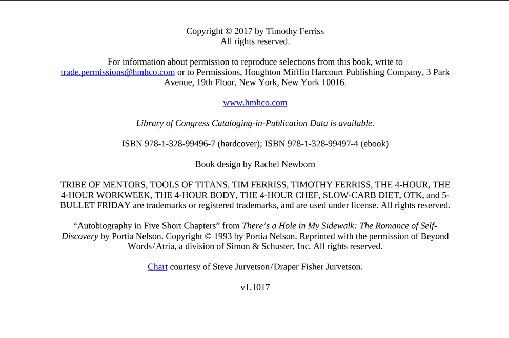 Sách Tribe of Mentors - Tim Ferriss PDF