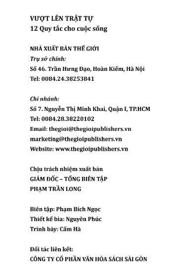 Sách Vượt Lên Trật Tự 12 Quy Tắc Cho Cuộc Sống PDF có tiếng Việt 7 Sách Vượt Lên Trật Tự 12 Quy Tắc Cho Cuộc Sống PDF có tiếng Việt