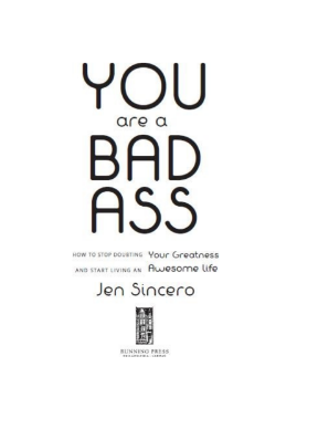 Sách You Are A Badass How To Stop Doubting - Jen Sincero PDF 7 Sách You Are A Badass How To Stop Doubting - Jen Sincero PDF