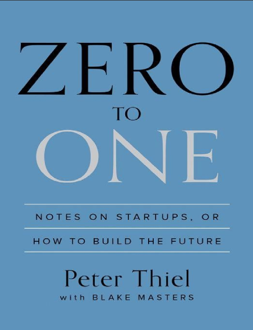 Sách Zero To One - Peter Thiel PDF